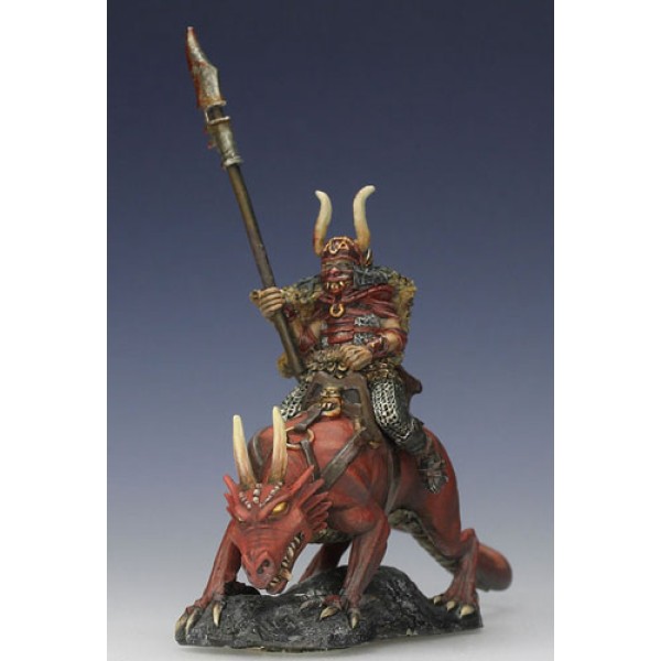 Dark Sword Miniatures - Elmore Masterworks - Chaos Warrior on Lizard Mount