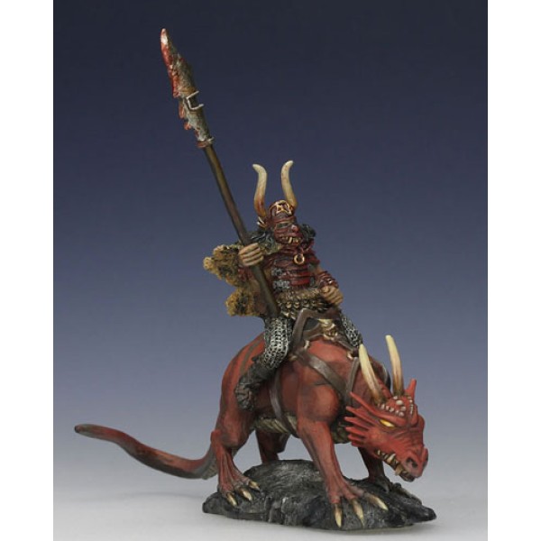 Dark Sword Miniatures - Elmore Masterworks - Chaos Warrior on Lizard Mount