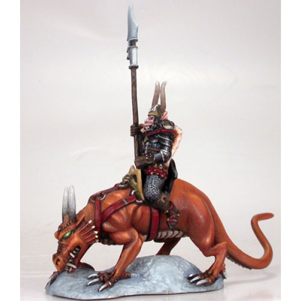 Dark Sword Miniatures - Elmore Masterworks - Chaos Warrior on Lizard Mount