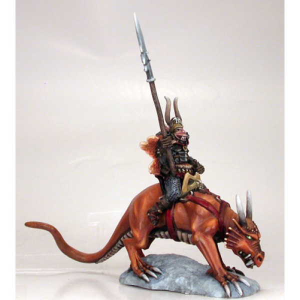 Dark Sword Miniatures - Elmore Masterworks - Chaos Warrior on Lizard Mount