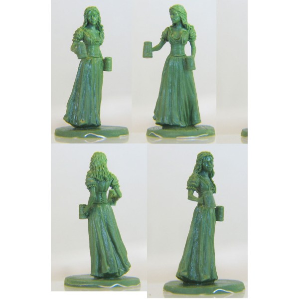 Dark Sword Miniatures - Visions in Fantasy - Female Server with Ale