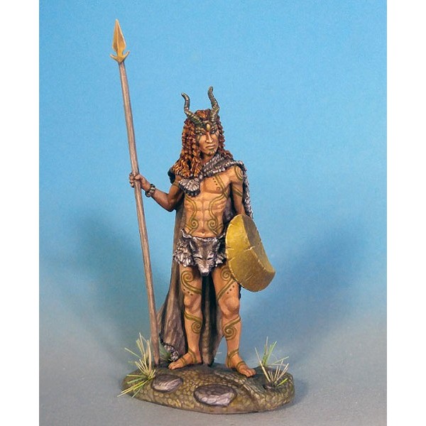 Dark Sword Miniatures - Visions in Fantasy - Male Feral Elf w/ Spear