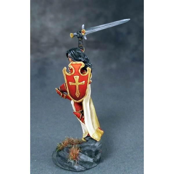 Dark Sword Miniatures - Visions in Fantasy - Female Paladin w/ Morning Star / Sword Options