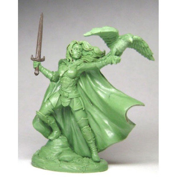 Dark Sword Miniatures - Visions in Fantasy - Female Ranger w/ Falcon & Long Sword