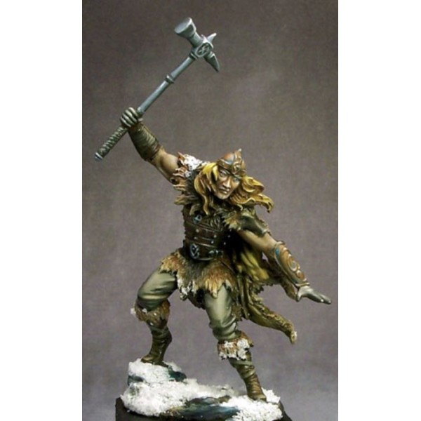 Dark Sword Miniatures - Visions in Fantasy - Male Barbarian w/ Warhammer