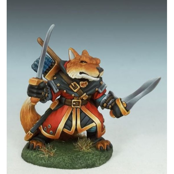 Dark Sword Miniatures - Critter Kingdoms - Fox Dual Wield Warrior