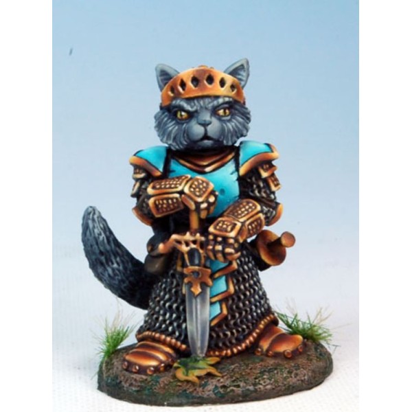 Dark Sword Miniatures - Critter Kingdoms - Nom, Cat Paladin