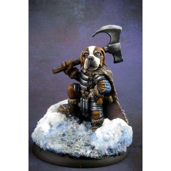 Dark Sword Miniatures - Critter Kingdoms - St. Bernard Warrior