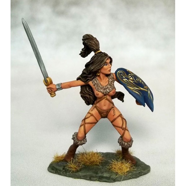 Dark Sword Miniatures - Elmore Masterworks - Amazon Warrior w/ Sword & Shield