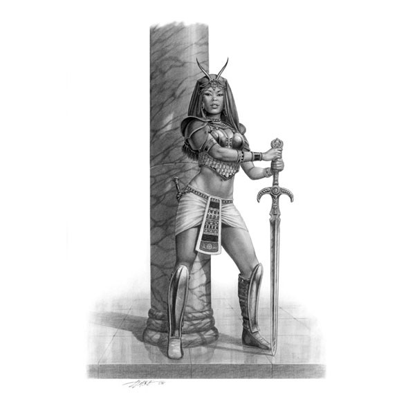 Dark Sword Miniatures - Elmore Masterworks - Female Royal Guard