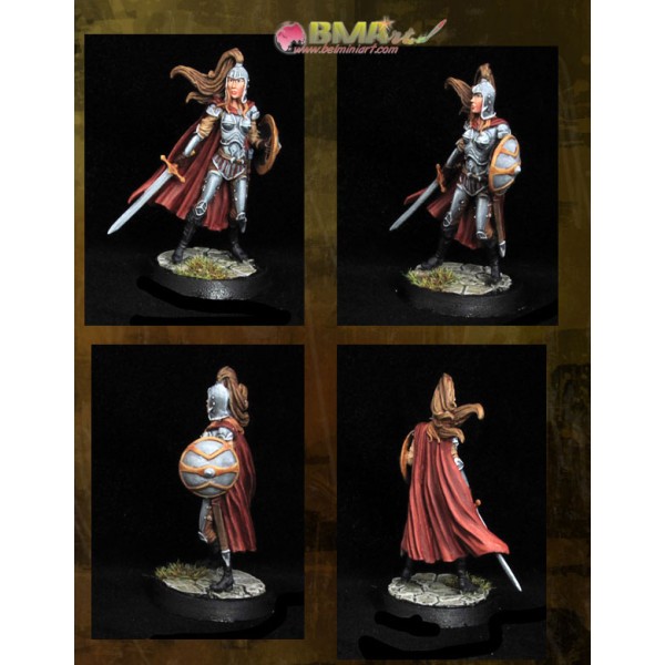 Dark Sword Miniatures - Easley Masterworks - Female Paladin w/ Sword & Shield