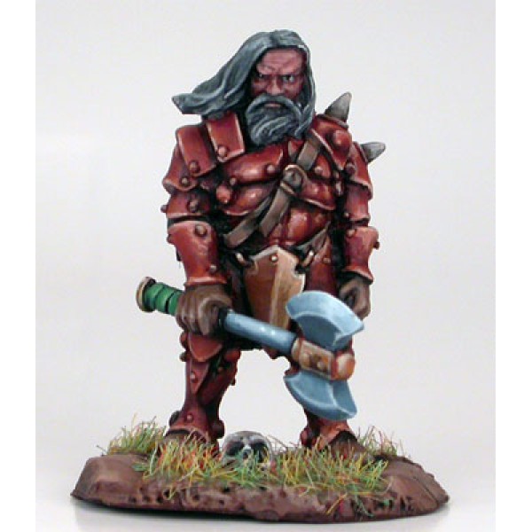 Dark Sword Miniatures - Visions in Fantasy - Male Dwarven Fighter w/ Weapon Assortment