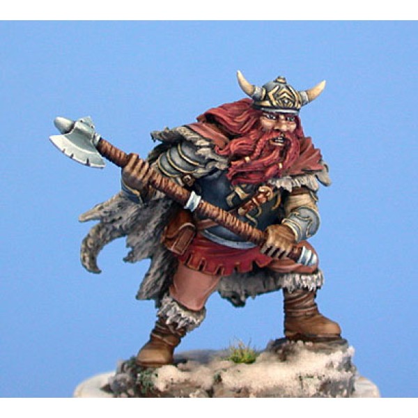 Dark Sword Miniatures - Visions in Fantasy - Male Dwarven Fighter w/ Great Axe