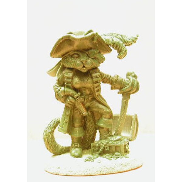 Dark Sword Miniatures - Critter Kingdoms - Ali Sparrow - Female Cat Pirate