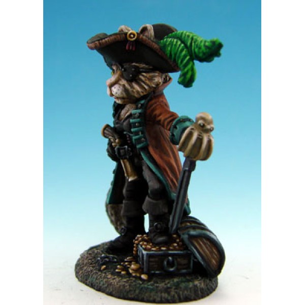 Dark Sword Miniatures - Critter Kingdoms - Ali Sparrow - Female Cat Pirate