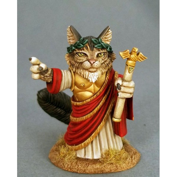 Dark Sword Miniatures - Critter Kingdoms - Augustus Tribute - Emperor Cat