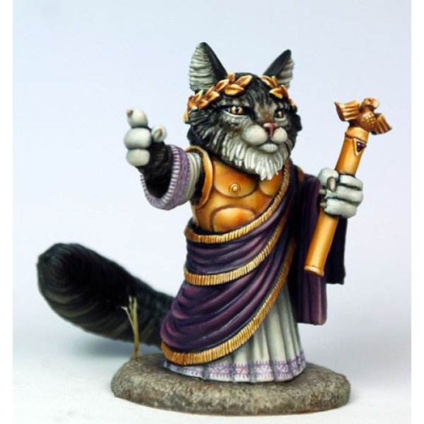 Dark Sword Miniatures - Critter Kingdoms - Augustus Tribute - Emperor Cat