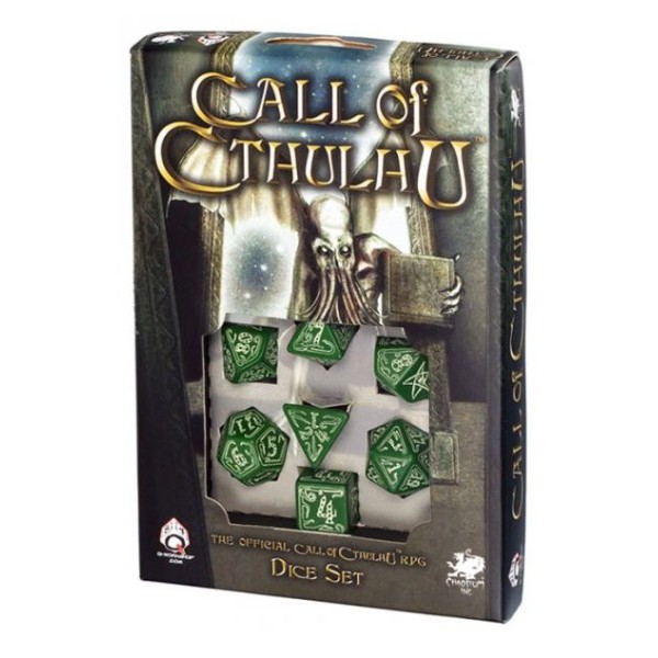 Call Of Cthulhu - Green - Glow-in-the-Dark RPG Dice Set