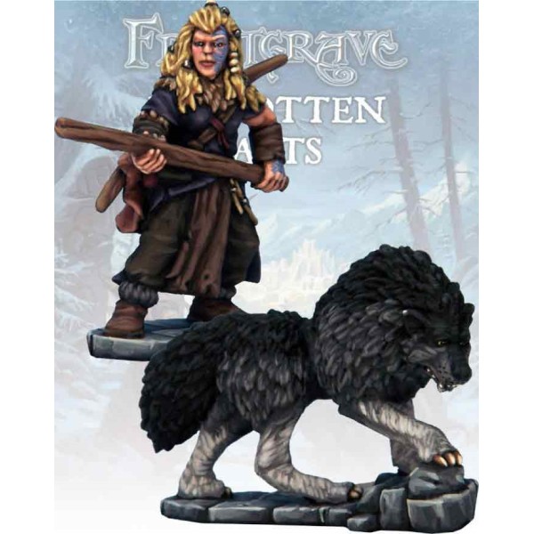 Frostgrave - Barbarian Tracker & War Hound