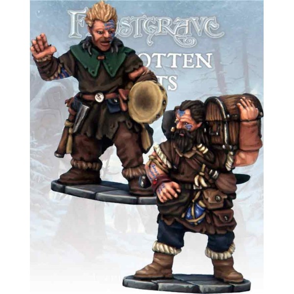 Frostgrave - Barbarian Bard & Pack Mule