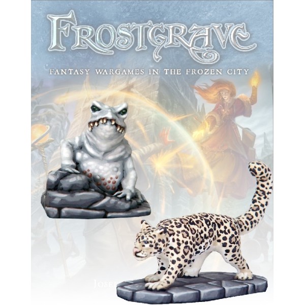 Frostgrave - Ice Toad & Snow Leopard