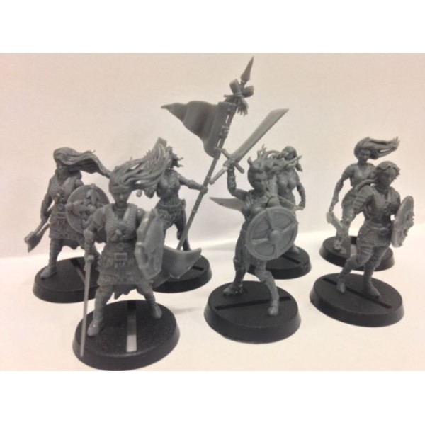 Shieldwolf Miniatures - Shieldmaiden Infantry / Rangers - dual kit