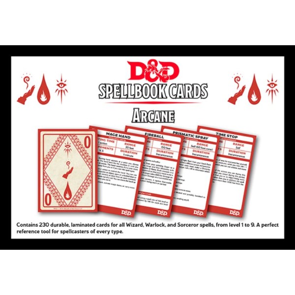 D&D - Spellbook Cards - Arcane Deck