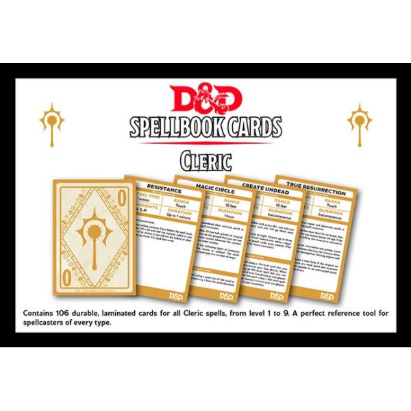 D&D - Spellbook Cards - Cleric Deck