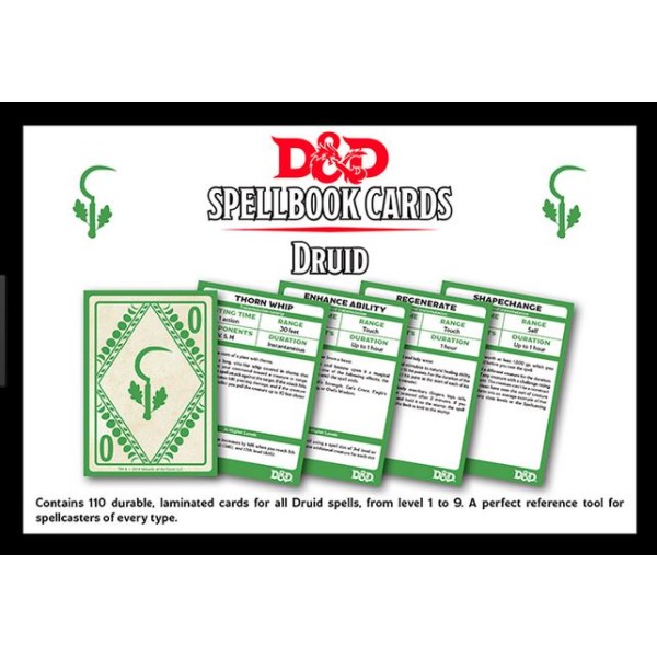 D&D - Spellbook Cards - Druid Deck