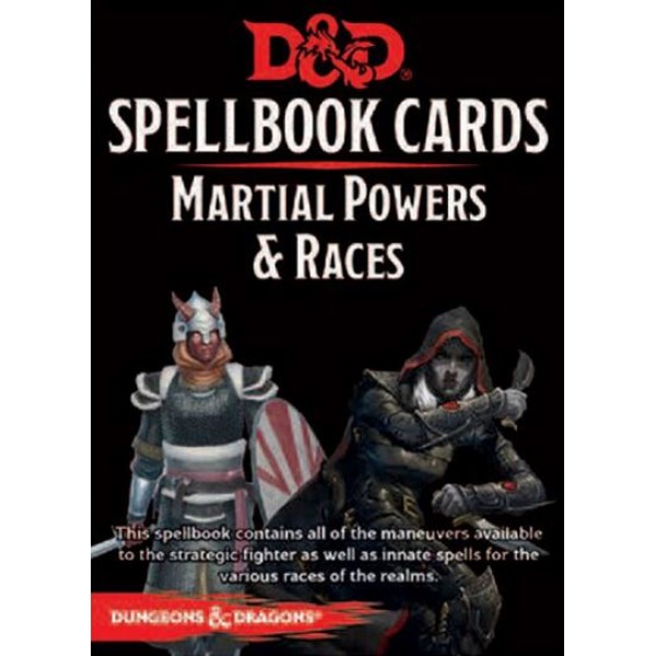 D&D - Spellbook Cards - Martial Powers & Races