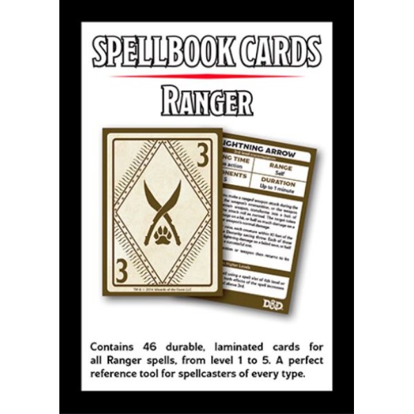 D&D - Spellbook Cards - Ranger Deck