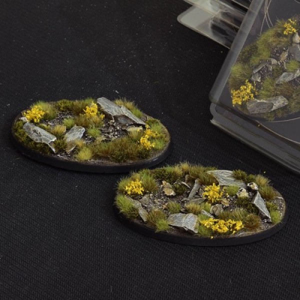 Gamers Grass - Battle Ready Bases - Highland - Oval 90mm (2)