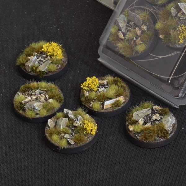 Gamers Grass - Battle Ready Bases - Highland - Round 40mm (5)