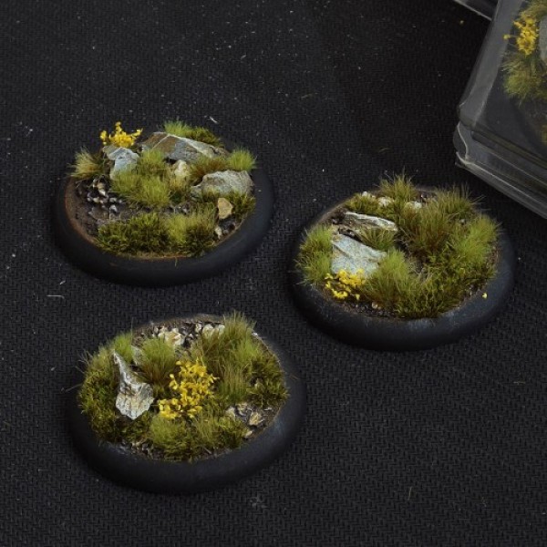 Gamers Grass - Battle Ready Bases - Highland - Round Lip 50mm (3)