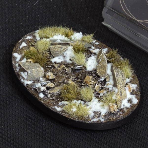 Gamers Grass - Battle Ready Bases - Winter - Oval 105mm (1)