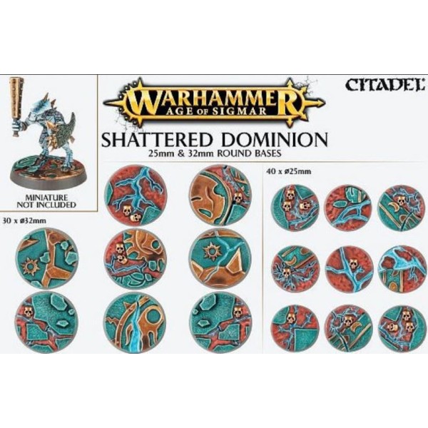Games Workshop - Citadel -  Shattered Dominion 25 and 32mm Round Bases