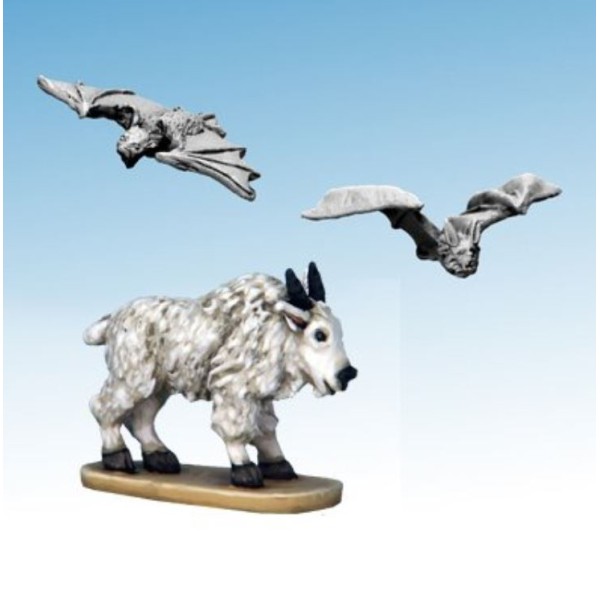 Frostgrave - Ghost Archipelago - Mountain Goat and Blood-drinker Bats