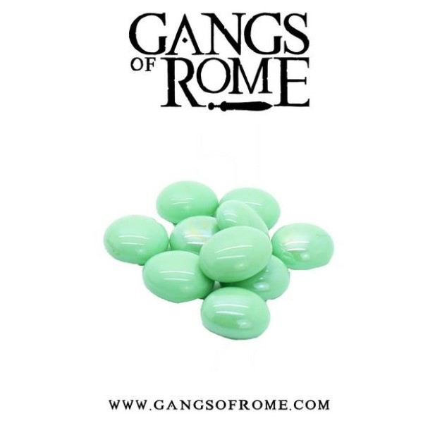 Gangs of Rome - Green Activation Pebbles (10)