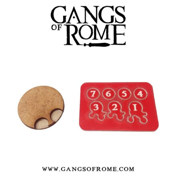 Gangs of Rome - Jigsaw Base & 7 Flesh Markers