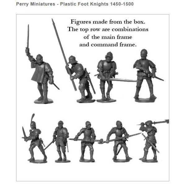 Perry Miniatures - War of the Roses - Plastic Foot Knights 1450-1500