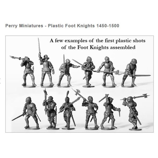 Perry Miniatures - War of the Roses - Plastic Foot Knights 1450-1500