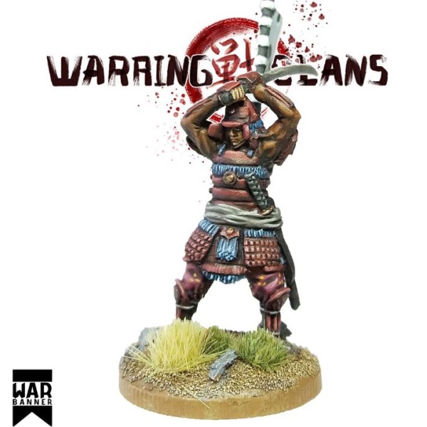 WarBanner - Samurai with Katana raised