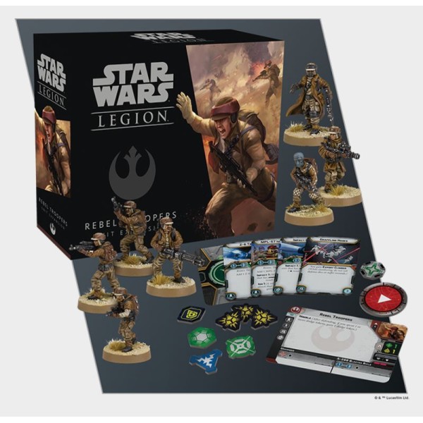 Star Wars - Legion Miniatures Game - Rebel Troopers Unit Expansion