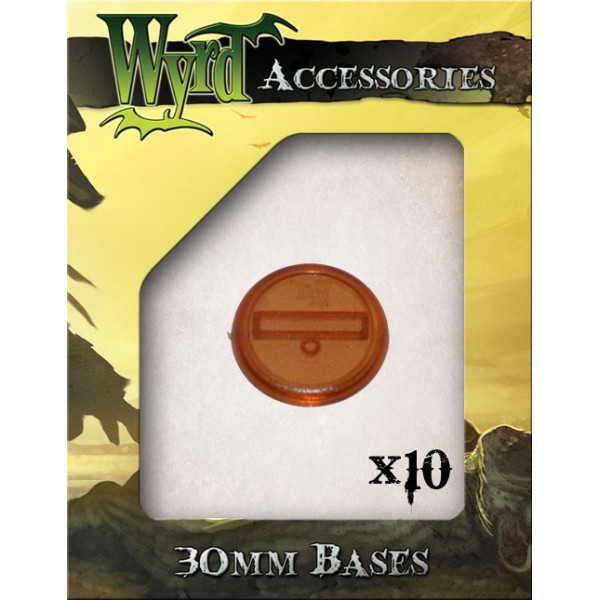 Clearance - Malifaux - Translucent Bases - Rootbeer 30mm