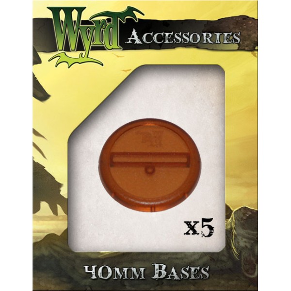 Clearance - Malifaux - Translucent Bases - Rootbeer 40mm