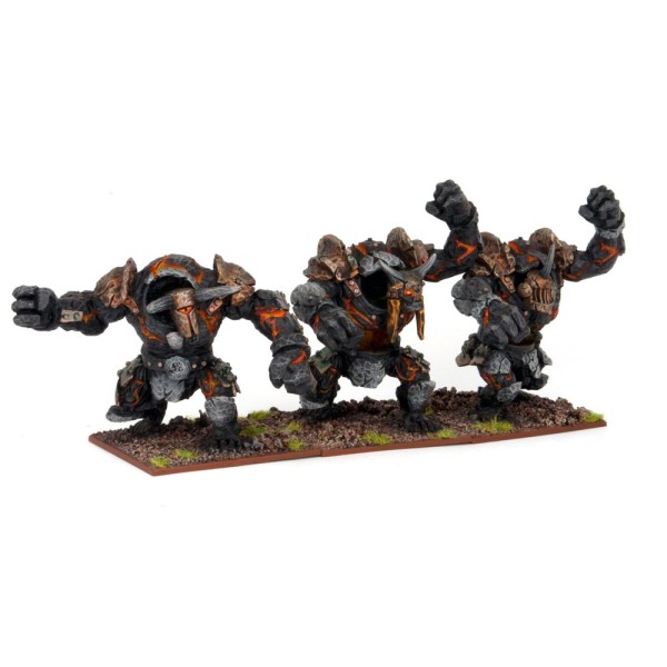Mantic - Kings Of War - Abyssal Dwarf Lesser Obsidian Golems Troop