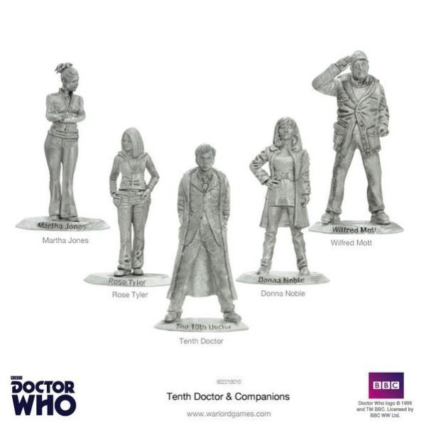 The Dr Who Miniatures Game - Tenth Doctor and Companions Set