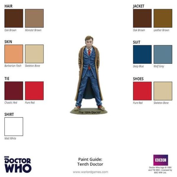 The Dr Who Miniatures Game - Tenth Doctor and Companions Set