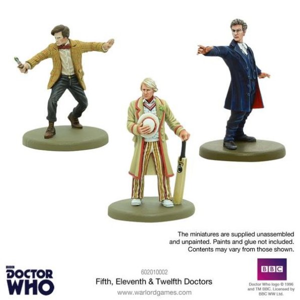 The Dr Who Miniatures Game - Fifth, Eleventh & Twelfth Doctors
