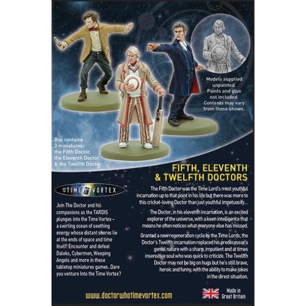 The Dr Who Miniatures Game - Fifth, Eleventh & Twelfth Doctors